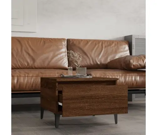 Galdiņš, Brūna Ozolkoka, 50X46X35 Cm, Inženierijas Koks Vidaxl