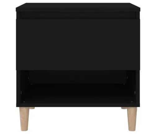 Naktsgaldiņš, Melns, 50X46X50 Cm, Inženierijas Koks Vidaxl