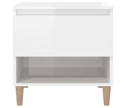 Öökapp, Kõrgläikega Valge, 50 X 46 X 50 cm Tehispuit