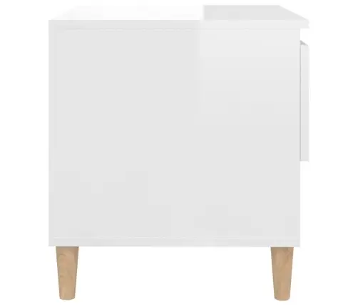 Öökapp, Kõrgläikega Valge, 50 X 46 X 50 cm Tehispuit
