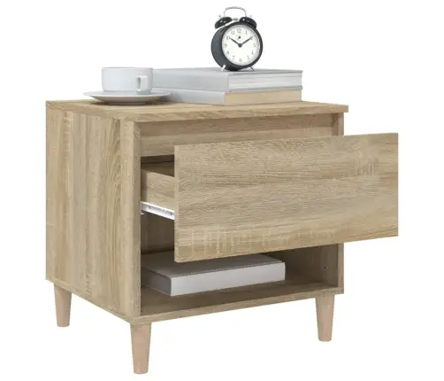 Öökapid 2 Tk, Sonoma Tamm, 50 X 46 X 50 cm Tehispuit