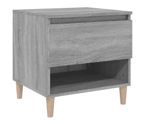Naktsgaldiņš, Pelēcīga Ozolkoka, 50X46X50 Cm, Inženierijas Koks Vidaxl