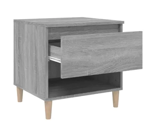 Naktsgaldiņš, Pelēcīga Ozolkoka, 50X46X50 Cm, Inženierijas Koks Vidaxl