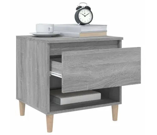 Naktsgaldiņi, 2 Gab., Pelēka Ozolkoka, 50X46X50 Cm, Inženierijas Koks