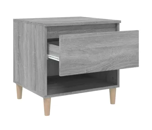 Naktsgaldiņi, 2 Gab., Pelēka Ozolkoka, 50X46X50 Cm, Inženierijas Koks