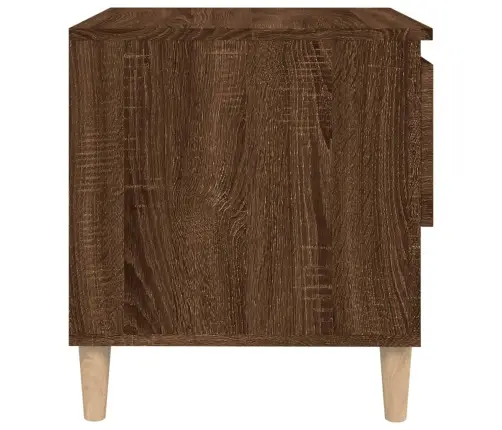 Naktsgaldiņš, Brūna Ozolkoka, 50X46X50 Cm, Inženierijas Koks Vidaxl
