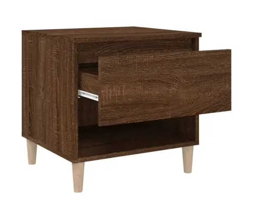 Naktsgaldiņš, Brūna Ozolkoka, 50X46X50 Cm, Inženierijas Koks Vidaxl
