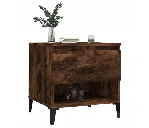 Šoninis Staliukas, Dūminio Ąžuolo, 50X46X50cm Mediena