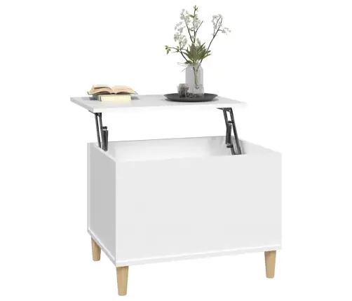 Kafijas Galdiņš, Balts, 60X44,5X45 Cm, Inženierijas Koks Vidaxl Kafijas Galdiņš, Balts, 60X44,5X45 Cm, Inženierijas Koks Vidaxl