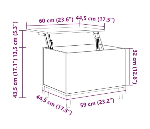 Kafijas Galdiņš, Balts, 60X44,5X45 Cm, Inženierijas Koks Vidaxl Kafijas Galdiņš, Balts, 60X44,5X45 Cm, Inženierijas Koks Vidaxl