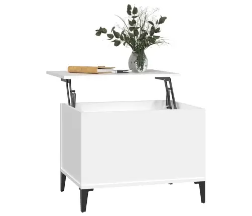 Kohvilaud, Valge, 60 X 44,5 X 45 cm Tehispuit