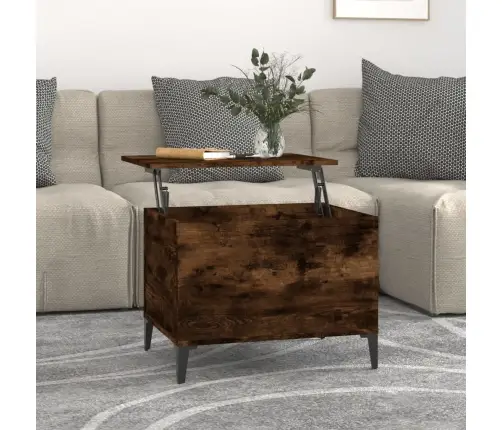 Kafijas Galdiņš, Kvēpināta Ozolkoka, 60X44,5X45 Cm Vidaxl