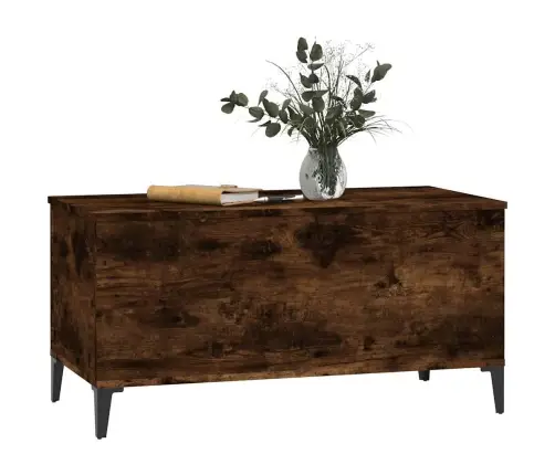 Kafijas Galdiņš, Kvēpināta Ozolkoka, 90X44,5X45 Cm Vidaxl