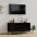 Telerikapp, Must, 102X44,5X50 cm Tehispuit