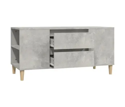 Tv Skapītis, Betona Pelēks, 102X44,5X50 Cm, Inženierijas Koks Vidaxl