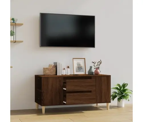 Telerikapp, Pruun Tamm, 102 X 44,5 X 50 cm Tehispuit Telerikapp, Pruun Tamm, 102 X 44,5 X 50 cm Tehispuit
