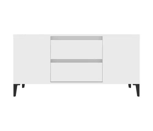 Televizoriaus Spintelė, Baltos Spalvos, 102X44,5X50cm Mediena