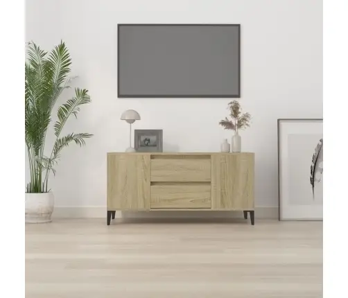Tv Skapītis, Sonomas Ozola, 102X44,5X50 Cm, Inženierijas Koks Vidaxl