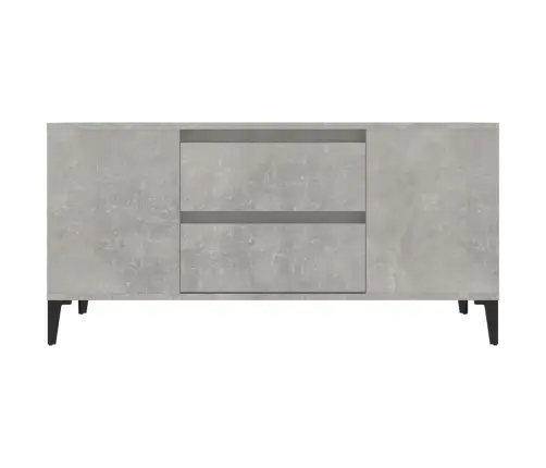 Tv Skapītis, Betona Pelēks, 102X44,5X50 Cm, Inženierijas Koks Vidaxl