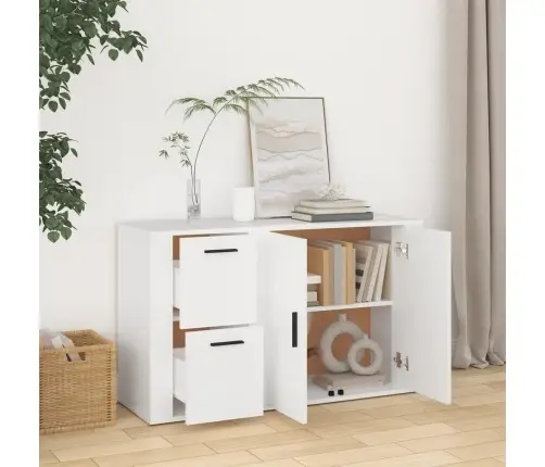 Šoninė Spintelė, Balta, 100X33X59,5cm Apdirbta Mediena