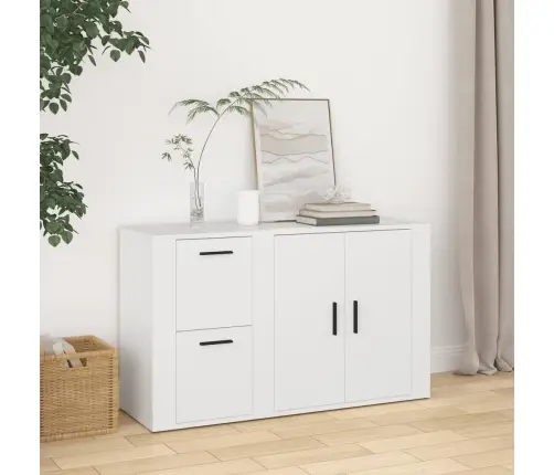 Šoninė Spintelė, Balta, 100X33X59,5cm Apdirbta Mediena