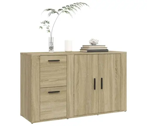 Šoninė Spintelė, Sonoma Ąžuolo, 100X33X59,5cm Apdirbta Mediena Šoninė Spintelė, Sonoma Ąžuolo, 100X33X59,5cm Apdirbta Mediena