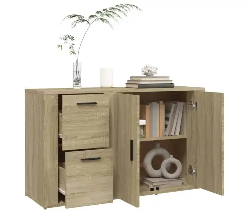 Šoninė Spintelė, Sonoma Ąžuolo, 100X33X59,5cm Apdirbta Mediena Šoninė Spintelė, Sonoma Ąžuolo, 100X33X59,5cm Apdirbta Mediena