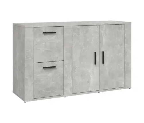 Šoninė Spintelė, Betono Pilka, 100X33X59,5cm Apdirbta Mediena Šoninė Spintelė, Betono Pilka, 100X33X59,5cm Apdirbta Mediena