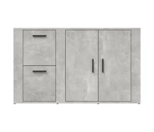 Šoninė Spintelė, Betono Pilka, 100X33X59,5cm Apdirbta Mediena Šoninė Spintelė, Betono Pilka, 100X33X59,5cm Apdirbta Mediena