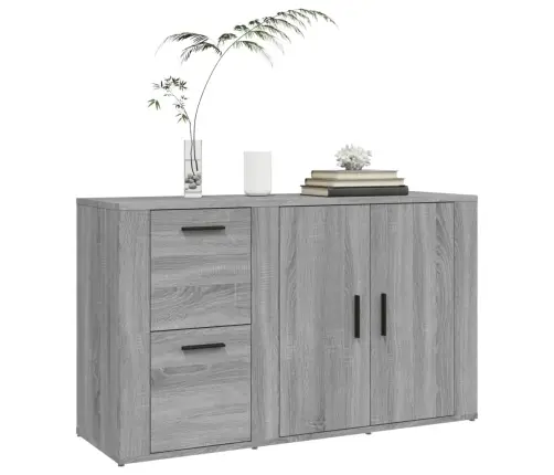 Kumode, Pelēcīga Ozolkoka, 100X33X59,5 Cm, Inženierijas Koks Vidaxl Kumode, Pelēcīga Ozolkoka, 100X33X59,5 Cm, Inženierijas Koks Vidaxl