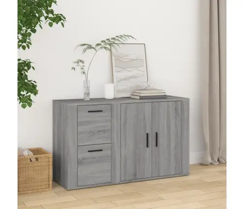Kumode, Pelēcīga Ozolkoka, 100X33X59,5 Cm, Inženierijas Koks Vidaxl Kumode, Pelēcīga Ozolkoka, 100X33X59,5 Cm, Inženierijas Koks Vidaxl
