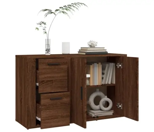 Plaukts, Brūna Ozolkoka, 100X33X59,5 Cm, Inženierijas Koks Vidaxl