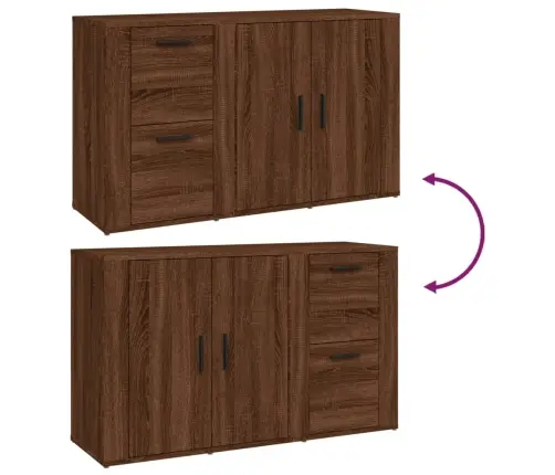 Plaukts, Brūna Ozolkoka, 100X33X59,5 Cm, Inženierijas Koks Vidaxl