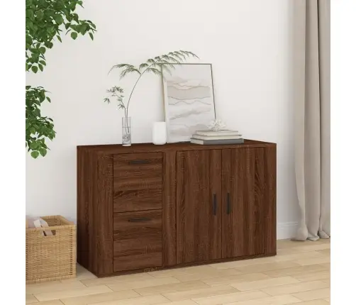 Plaukts, Brūna Ozolkoka, 100X33X59,5 Cm, Inženierijas Koks Vidaxl