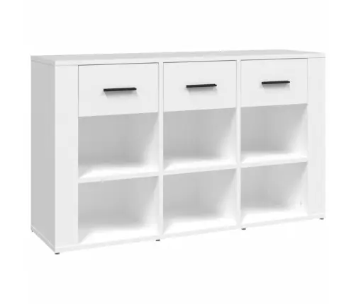 Kumode, Balta, 100X30X59,5 Cm, Inženierijas Koks Vidaxl