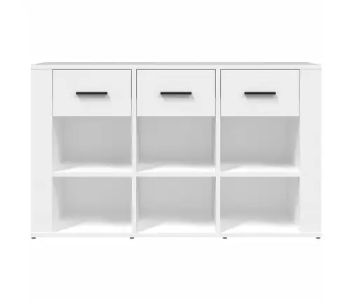 Kumode, Balta, 100X30X59,5 Cm, Inženierijas Koks Vidaxl