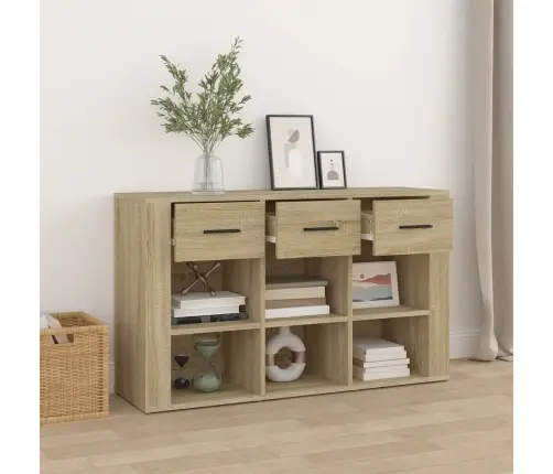 Šoninė Spintelė, Sonoma Ąžuolo, 100X30X59,5cm Apdirbta Mediena