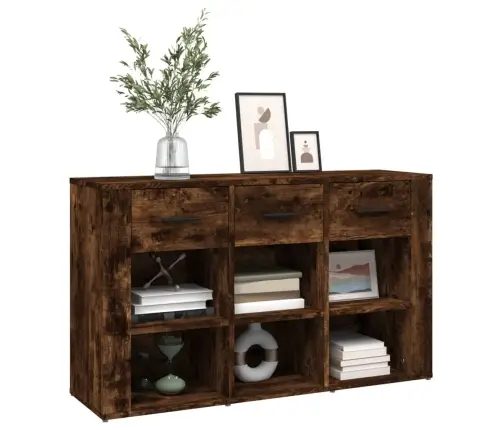 Plaukts, Kvēpināta Ozolkoka, 100X30X59,5 Cm, Inženierijas Koks Vidaxl