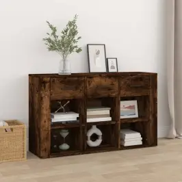 Šoninė Spintelė, Dūminio Ąžuolo, 100X30X59,5cm Mediena