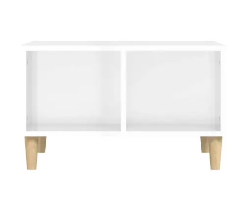 Kohvilaud, Kõrgläikega Valge, 60 X 50 X 36,5 cm Tehispuit