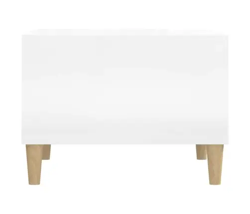 Kohvilaud, Kõrgläikega Valge, 60 X 50 X 36,5 cm Tehispuit