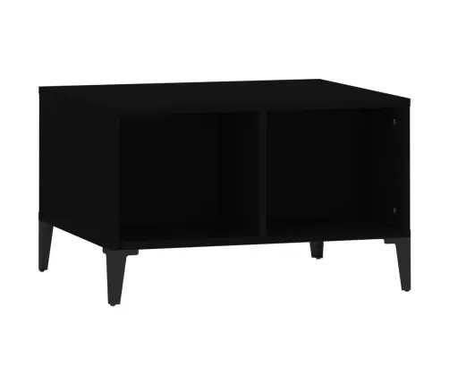 Kafijas Galdiņš, Melns, 60X50X36,5 Cm, Inženierijas Koks Vidaxl