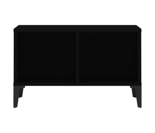 Kafijas Galdiņš, Melns, 60X50X36,5 Cm, Inženierijas Koks Vidaxl