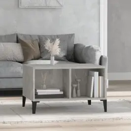 Kafijas Galdiņš, Betona Pelēks, 60X50X36,5, Inženierijas Koks Vidaxl