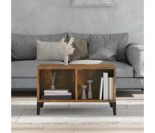 Kavos Staliukas, Dūminio Ąžuolo, 60X50X36,5cm Apdirbta Mediena Kavos Staliukas, Dūminio Ąžuolo, 60X50X36,5cm Apdirbta Mediena