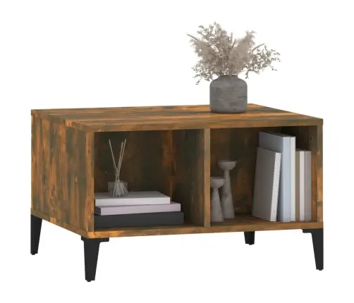 Kavos Staliukas, Dūminio Ąžuolo, 60X50X36,5cm Apdirbta Mediena Kavos Staliukas, Dūminio Ąžuolo, 60X50X36,5cm Apdirbta Mediena