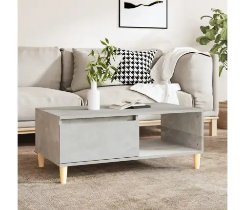 Kohvilaud, Betoonhall, 90X50X36,5 cm Tehispuit