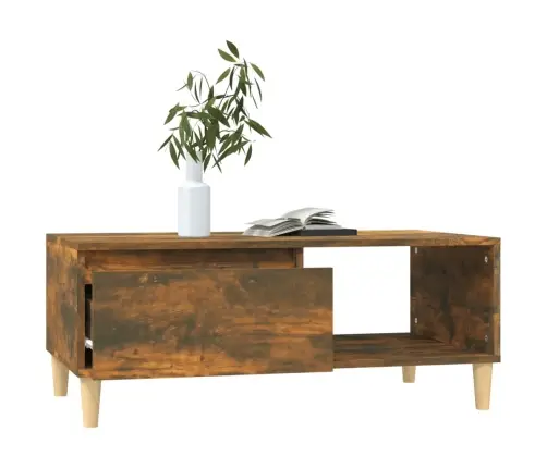 Kafijas Galdiņš, Ozolkoka, 90X50X36,5 Cm, Inženierijas Koks Vidaxl