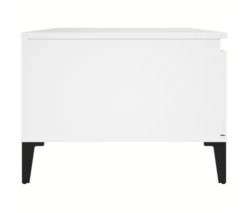 Kafijas Galdiņš, Balts, 90X50X36,5 Cm, Inženierijas Koks Vidaxl