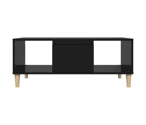 Kavos Staliukas, Juodas, 90X50X36,5cm Apdirbta Mediena